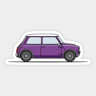 Classic Mini Cooper - Purple Sticker